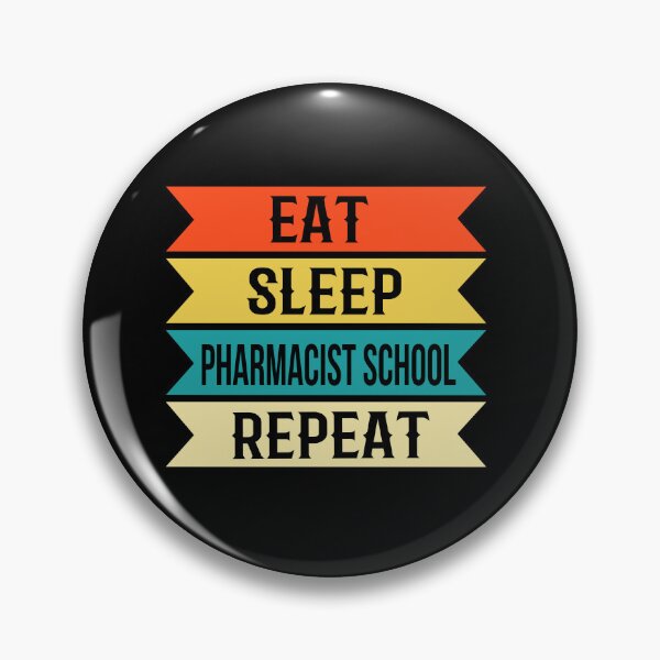 Item preview, Eat Sleep Pharmacist School, Pharmacy Tech Gift, Medical Student, Pharmacy Graduation, Healthcare Worker designed and sold by behindthefacts.