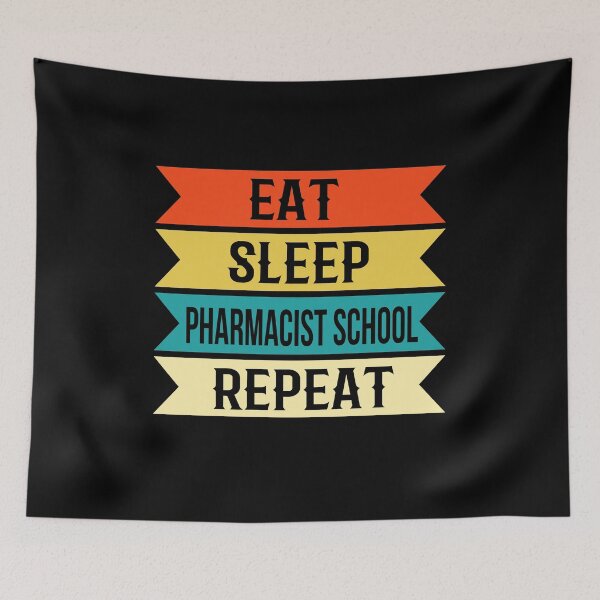 Item preview, Eat Sleep Pharmacist School, Pharmacy Tech Gift, Medical Student, Pharmacy Graduation, Healthcare Worker designed and sold by behindthefacts.