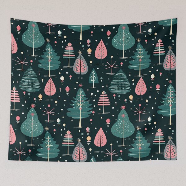 Item preview, Christmas Trees in 1950's House Wallpaper Style - Classic designed and sold by Paul-05.