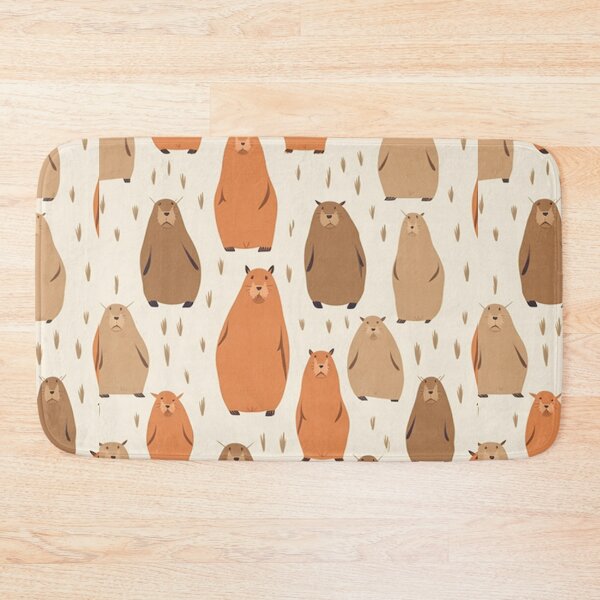 Item preview, Capybara Pattern | Sticker designed and sold by NicolasGlowArt.