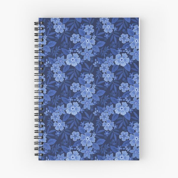 Item preview, Midnight Blossom: Sapphire Floral Harmony designed and sold by RuyaFab.