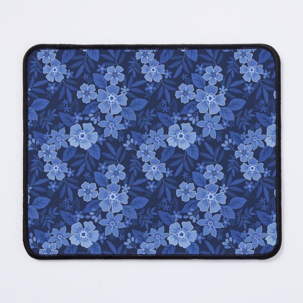 Item preview, Midnight Blossom: Sapphire Floral Harmony designed and sold by RuyaFab.