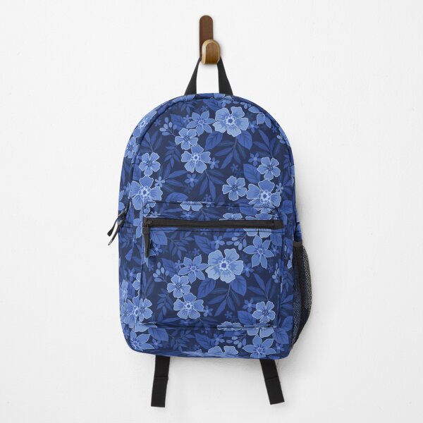Item preview, Midnight Blossom: Sapphire Floral Harmony designed and sold by RuyaFab.