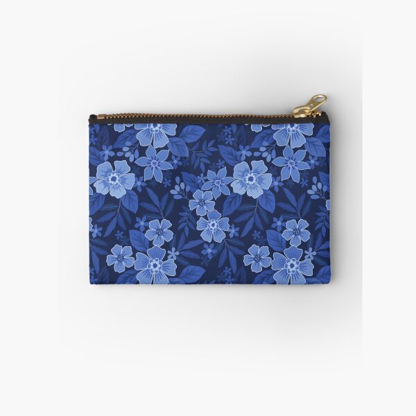 Item preview, Midnight Blossom: Sapphire Floral Harmony designed and sold by RuyaFab.