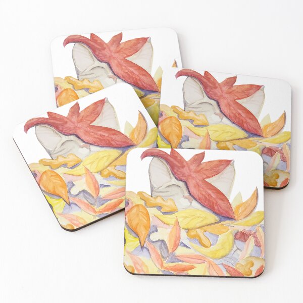Item preview, Pile of Cuteness - Cat in Leaf Pile - Fall Kitten designed and sold by FTGU-Print.