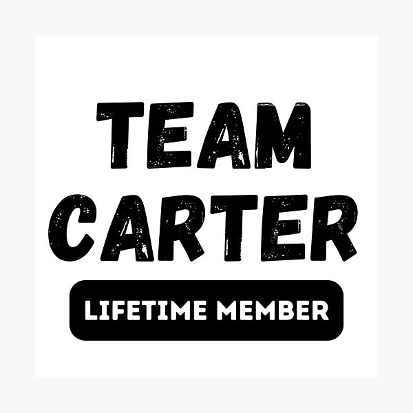 Item preview, Team CARTER Lifetime member family gift designed and sold by IssaraStudio.