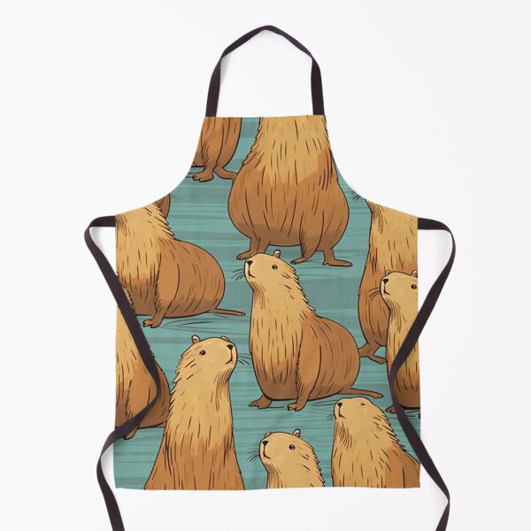 Item preview, Capybara Cute Pattern Sticker designed and sold by NicolasGlowArt.