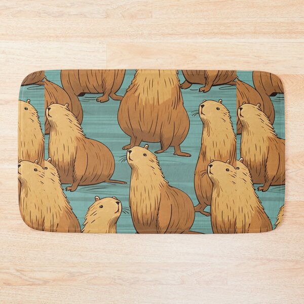 Item preview, Capybara Cute Pattern Sticker designed and sold by NicolasGlowArt.