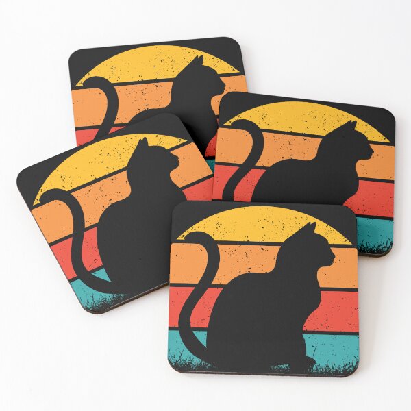 Item preview, Sunset Side Cat Silhouette designed and sold by Noverda Nawarizka Prabowo.