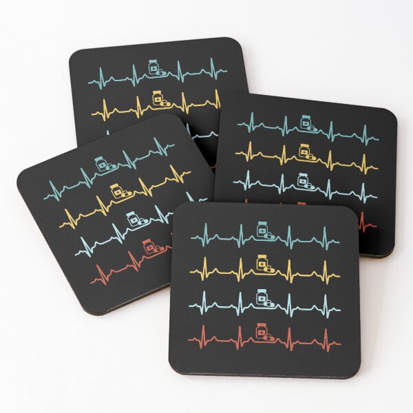 Item preview, Pharmacy with Heartbeat, Pharmacy Tech Gift, Medical Student, Pharmacy Graduation, Healthcare Worker designed and sold by behindthefacts.