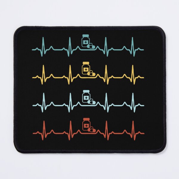 Item preview, Pharmacy with Heartbeat, Pharmacy Tech Gift, Medical Student, Pharmacy Graduation, Healthcare Worker designed and sold by behindthefacts.