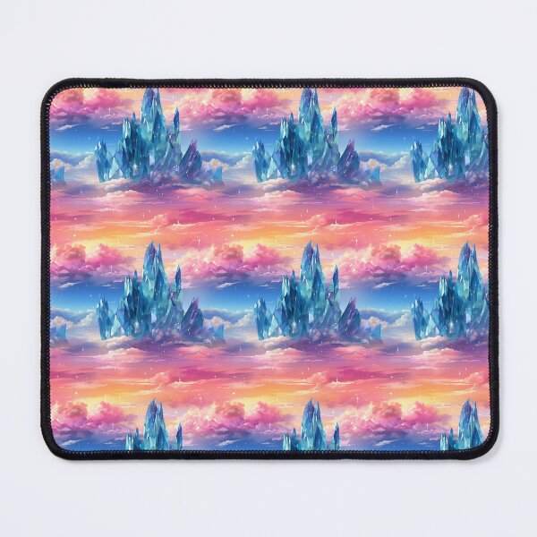 Item preview, Crystal mountain landscape magical clouds designed and sold by NikkofTime.