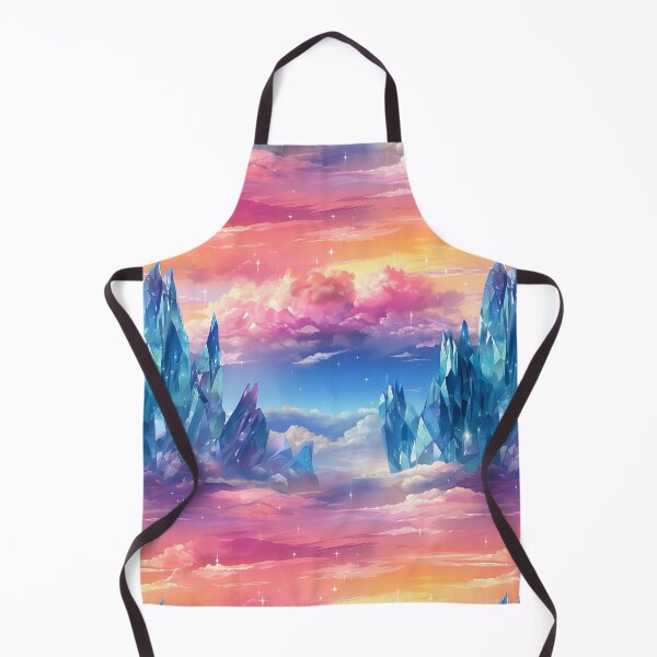 Item preview, Crystal mountain landscape magical clouds designed and sold by NikkofTime.