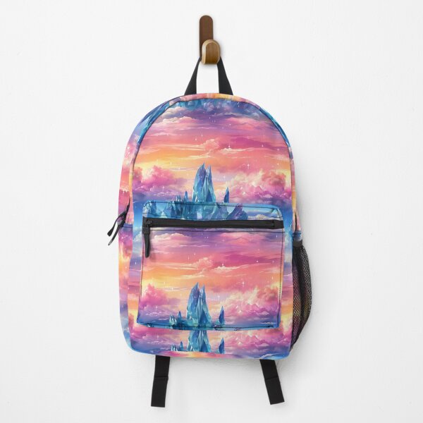 Item preview, Crystal mountain landscape magical clouds designed and sold by NikkofTime.