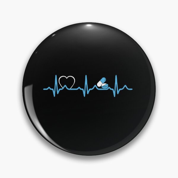 Item preview, Pharmacy with Heartbeat, Pharmacy Tech Gift, Medical Student, Pharmacy Graduation, Healthcare Worker designed and sold by behindthefacts.