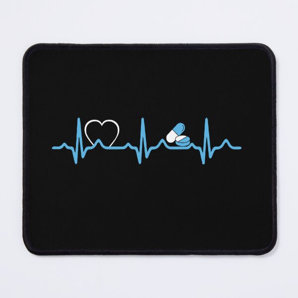 Item preview, Pharmacy with Heartbeat, Pharmacy Tech Gift, Medical Student, Pharmacy Graduation, Healthcare Worker designed and sold by behindthefacts.