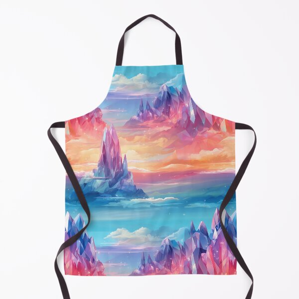 Item preview, Fantasy magical crystal mountains in the clouds designed and sold by NikkofTime.