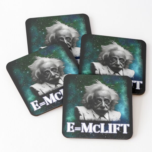 Item preview, e=mclift albert einstein gym meme designed and sold by EpicEpperal.