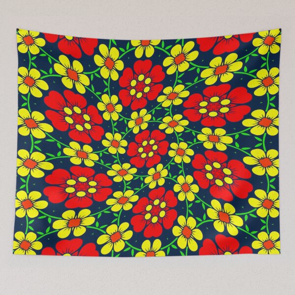 Item preview, Colorful Flowers Background designed and sold by Patternflower.