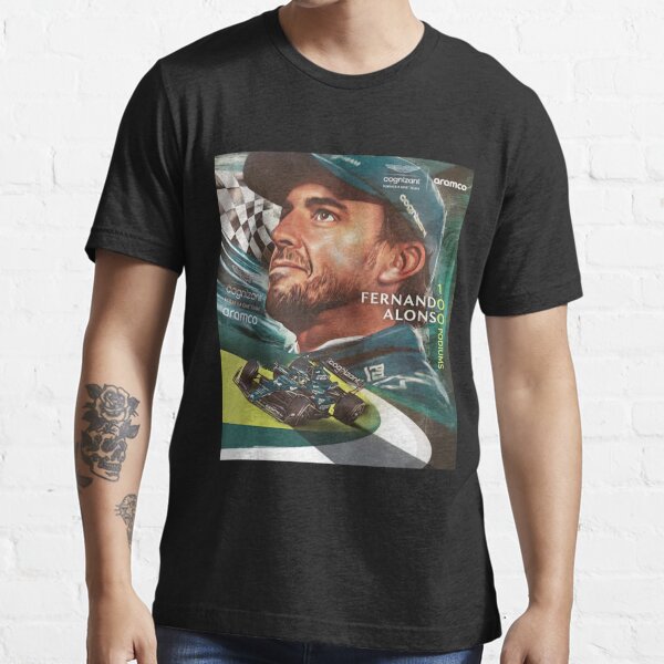 VESTIMENTA · Camiseta Celeste F1 Fernando Alonso - Talla Niño 12 -  Firmad · Hobby Slot Toñi Ponce Sport