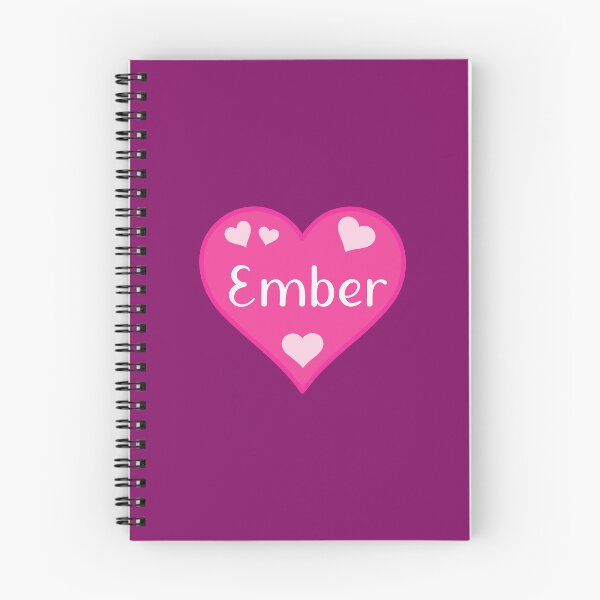 Item preview, Ember Name Pink Heart  designed and sold by Jeallan Designs.