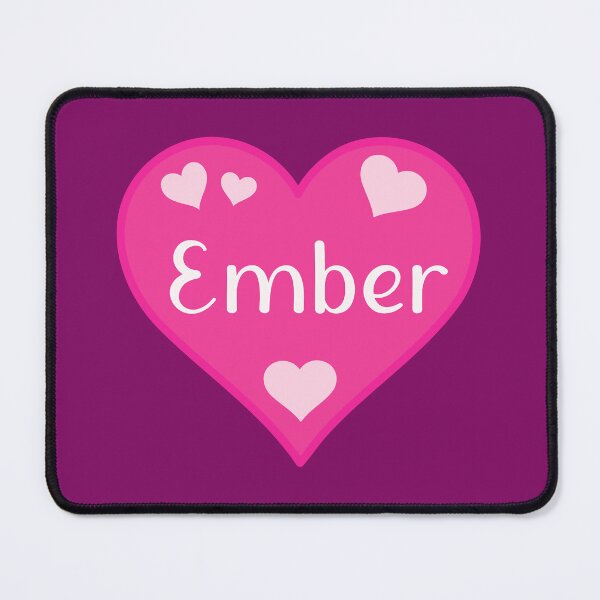 Item preview, Ember Name Pink Heart  designed and sold by Jeallan Designs.
