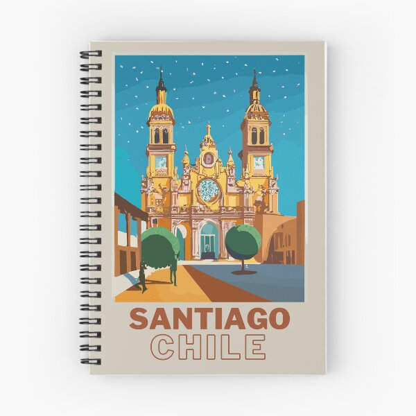 Item preview, A Vintage Travel Art of Santiago - Chile designed and sold by GoodOldVintage.