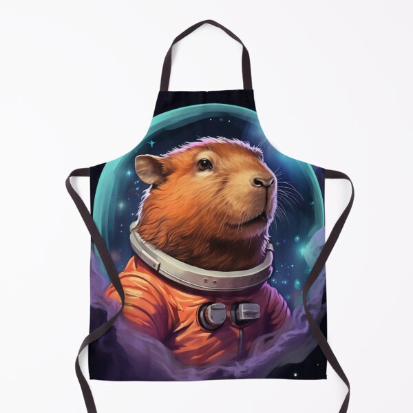 Item preview, Capybara Astronaut In Space designed and sold by NicolasGlowArt.