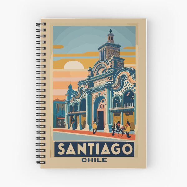Item preview, A Vintage Travel Art of Santiago - Chile designed and sold by GoodOldVintage.