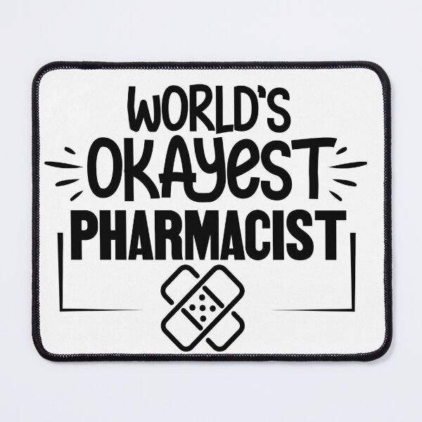 Item preview, World’s Okayest Pharmacist, Pharmacy Tech Gift, Medical Student, Pharmacy Graduation, Healthcare Worker designed and sold by behindthefacts.