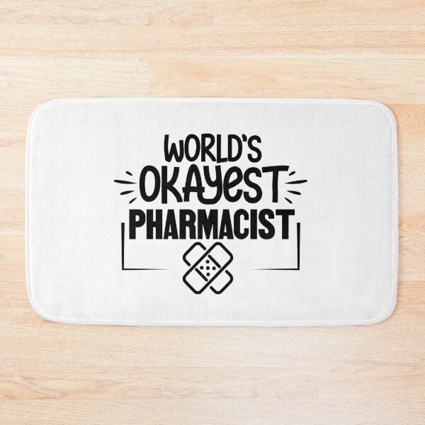 Item preview, World’s Okayest Pharmacist, Pharmacy Tech Gift, Medical Student, Pharmacy Graduation, Healthcare Worker designed and sold by behindthefacts.