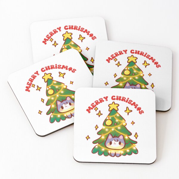 Item preview, Cute Chrismas Tree with Cat designed and sold by Hexan.