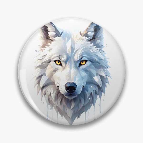 Item preview,  "Arctic Majesty: Snowy Wolf Illustration" designed and sold by ArtistKunal123.