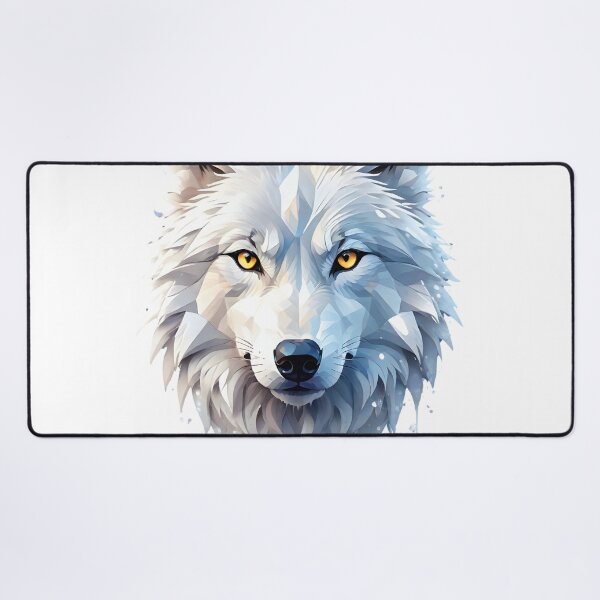 Item preview,  "Arctic Majesty: Snowy Wolf Illustration" designed and sold by ArtistKunal123.