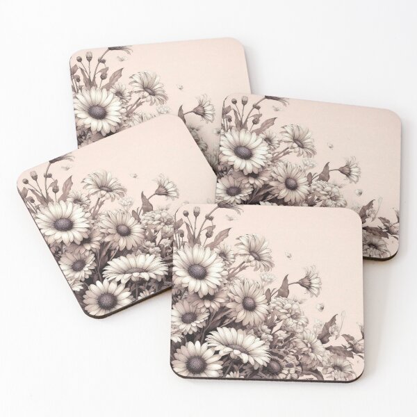 Artikelvorschau, Pink Pastel Daisies entworfen und verkauft von tipitoes.