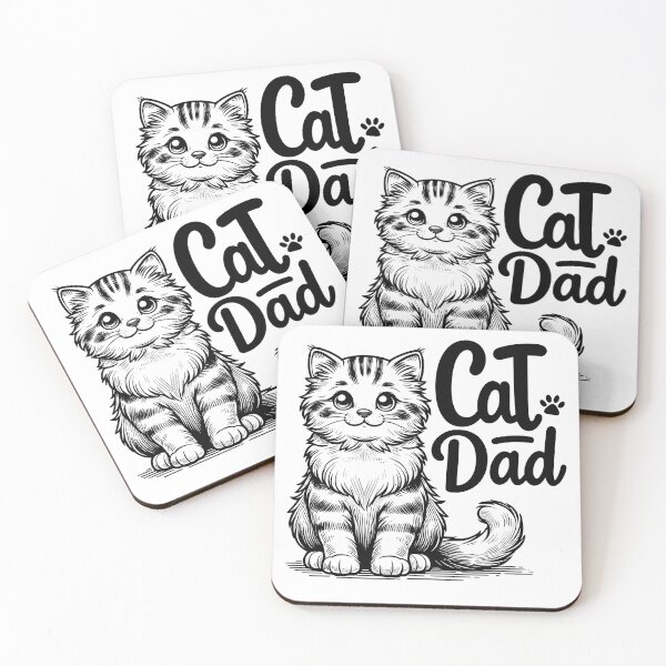 Item preview, Enchanting Cat Gaze Cat Dad For Cat Lover designed and sold by Quirky Shirts.