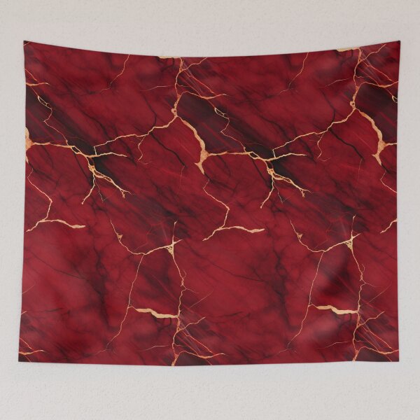 Item preview, Red and Gold Seamless Repeating Marble Tile Pattern designed and sold by PeteRascal.