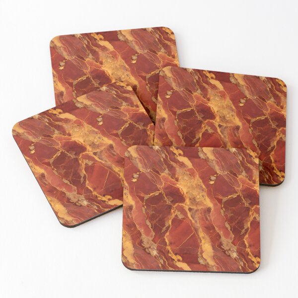 Item preview, Red and Gold Seamless Repeating Marble Tile Pattern designed and sold by PeteRascal.