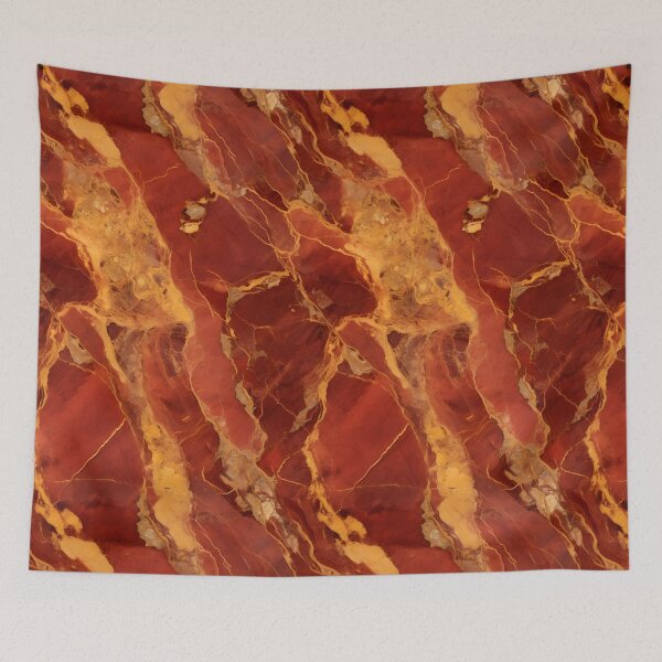 Item preview, Red and Gold Seamless Repeating Marble Tile Pattern designed and sold by PeteRascal.