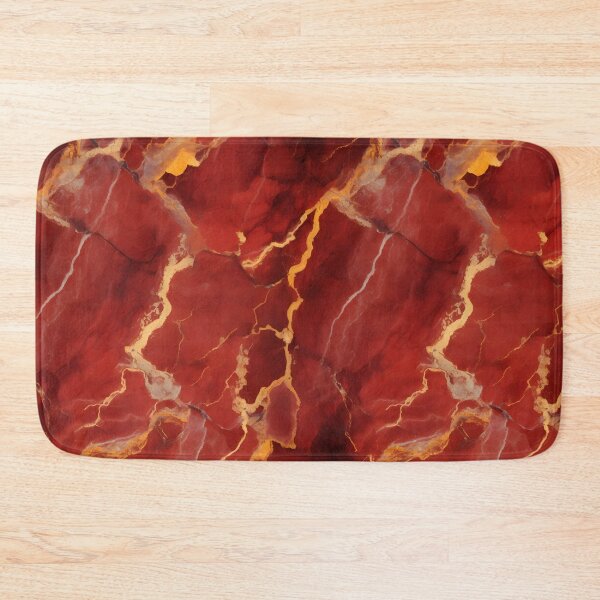 Item preview, Red and Gold Seamless Repeating Marble Tile Pattern designed and sold by PeteRascal.