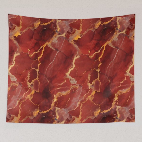 Item preview, Red and Gold Seamless Repeating Marble Tile Pattern designed and sold by PeteRascal.