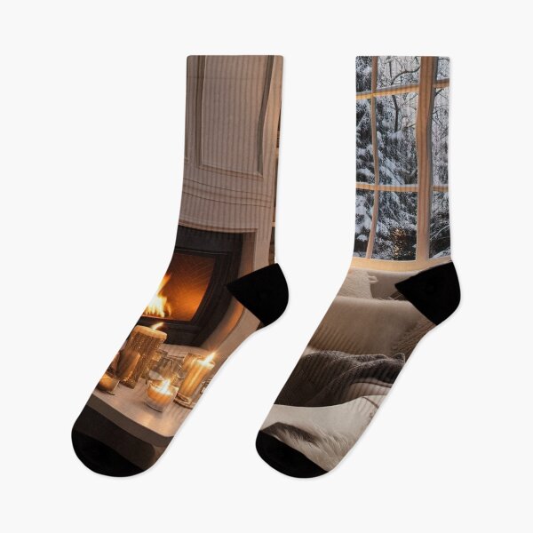 Item preview, Cozy Winter Evening by the Fireplace designed and sold by FireScreen.