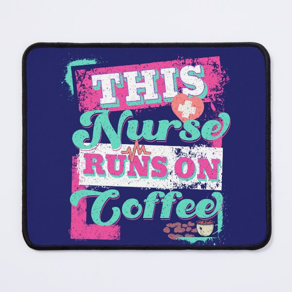 Item preview, This Nurse Runs On Coffee (With Textured Design) designed and sold by Ninety9Secrets.
