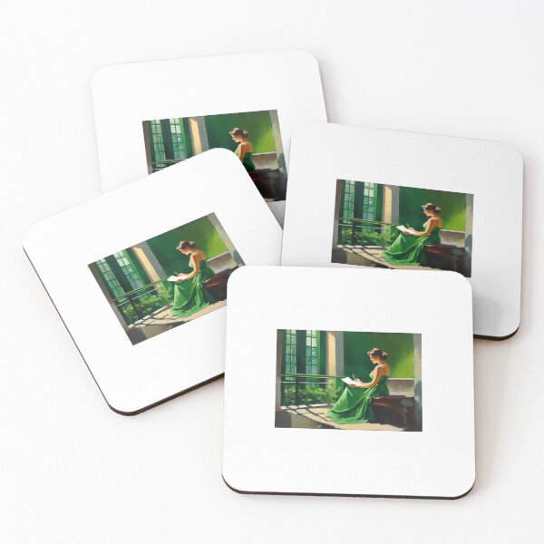 Item preview, A lady in green dress writes a letter. designed and sold by KilianSzmid.