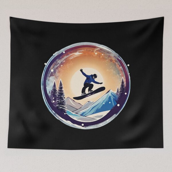 Item preview, Winter Sports Snowboard Passion Hobby Love and Lifestyle designed and sold by Aquillashop.
