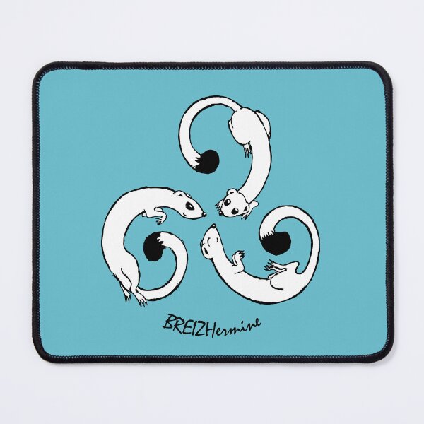Item preview, Breton design BREIZHermine: ermines in the shape of a triskell designed and sold by Artabbydesign.