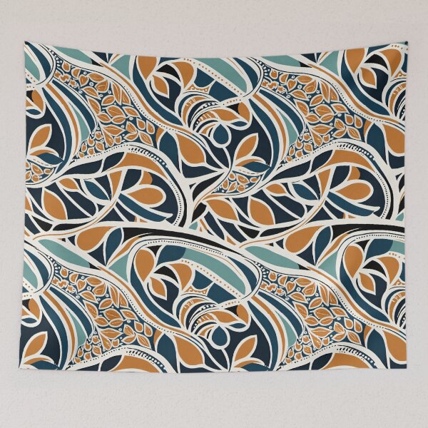 Item preview,  Abstract Leaves Floral seamless Pattern designed and sold by wolfer21.