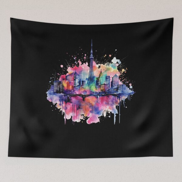 Item preview, Tokyo A Neon Wonderland. Funny Gifts For Tokyo Lovers 1/4 designed and sold by MatSatArt.
