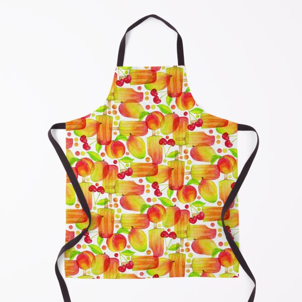 Item preview, Summer Mango Pop on White designed and sold by MilaMooDesigns.