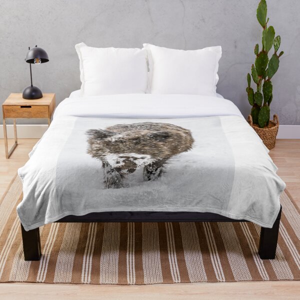 Item preview, Wild boar in deep snow designed and sold by Ingo Gerlach.